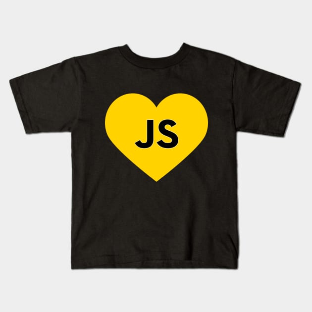 Javascript - js heart Kids T-Shirt by mangobanana